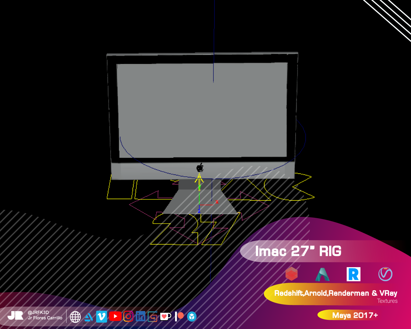 iMac apple 27" RIG MAYA (Arnold, Redshift, Renderman, Vray) - Image 3