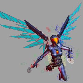 Futuristic Super Soldier Female w/ Armor Transformations