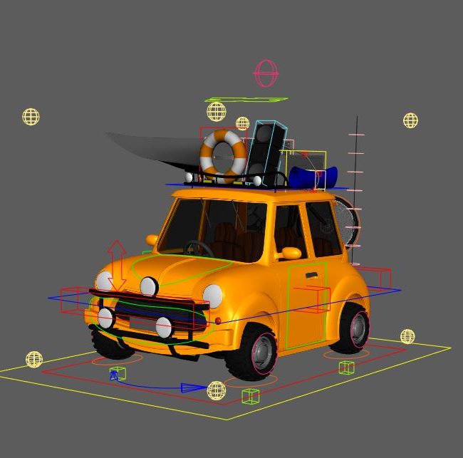 Mini Cooper Car Rig - AnimProps