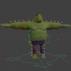 toon goon Character Rig Free (Blender)