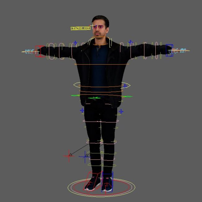 Cesar D LaTorre Jacket ch Game rig Free (MAYA) - AnimProps