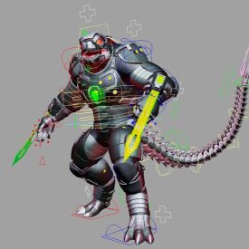 Futuristic Super Soldier Reptilian w/ Armor Transformations