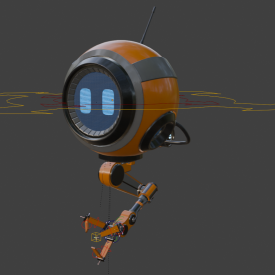 Little Flying Robot Blender Rig