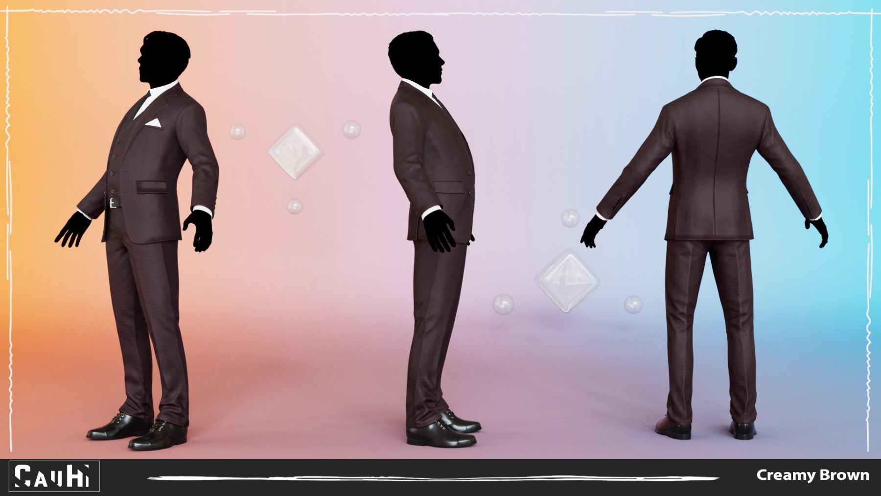 Men Pans with Shirt Blazer and Shoes Vest Burgundy - Image 3