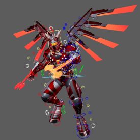 Futuristic Super Soldier Demon w/ Armor Transformations