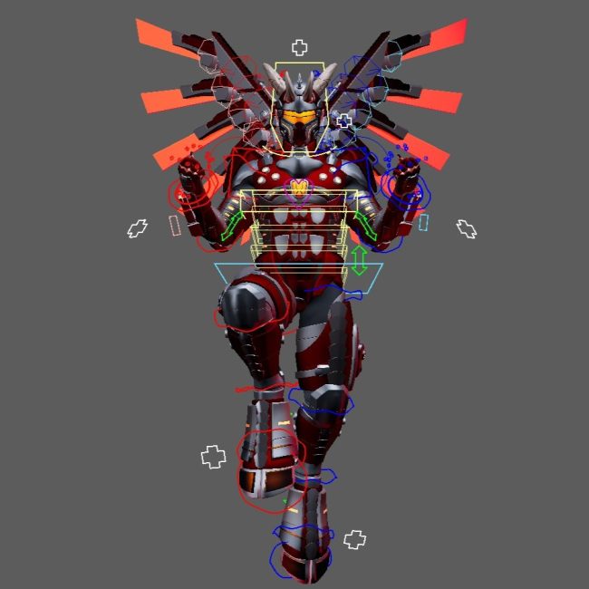 Futuristic Super Soldier Demon w/ Armor Transformations - AnimProps