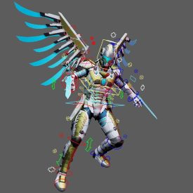 Futuristic Super Soldier Angel w/ Armor Transformations