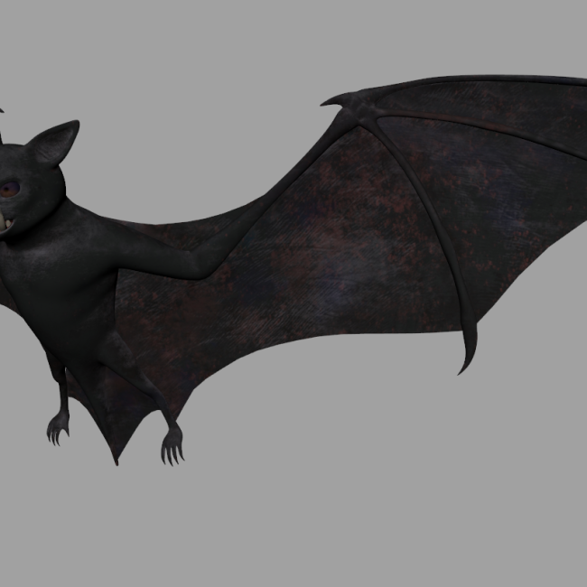 Bat-Rigged 3D model - AnimProps