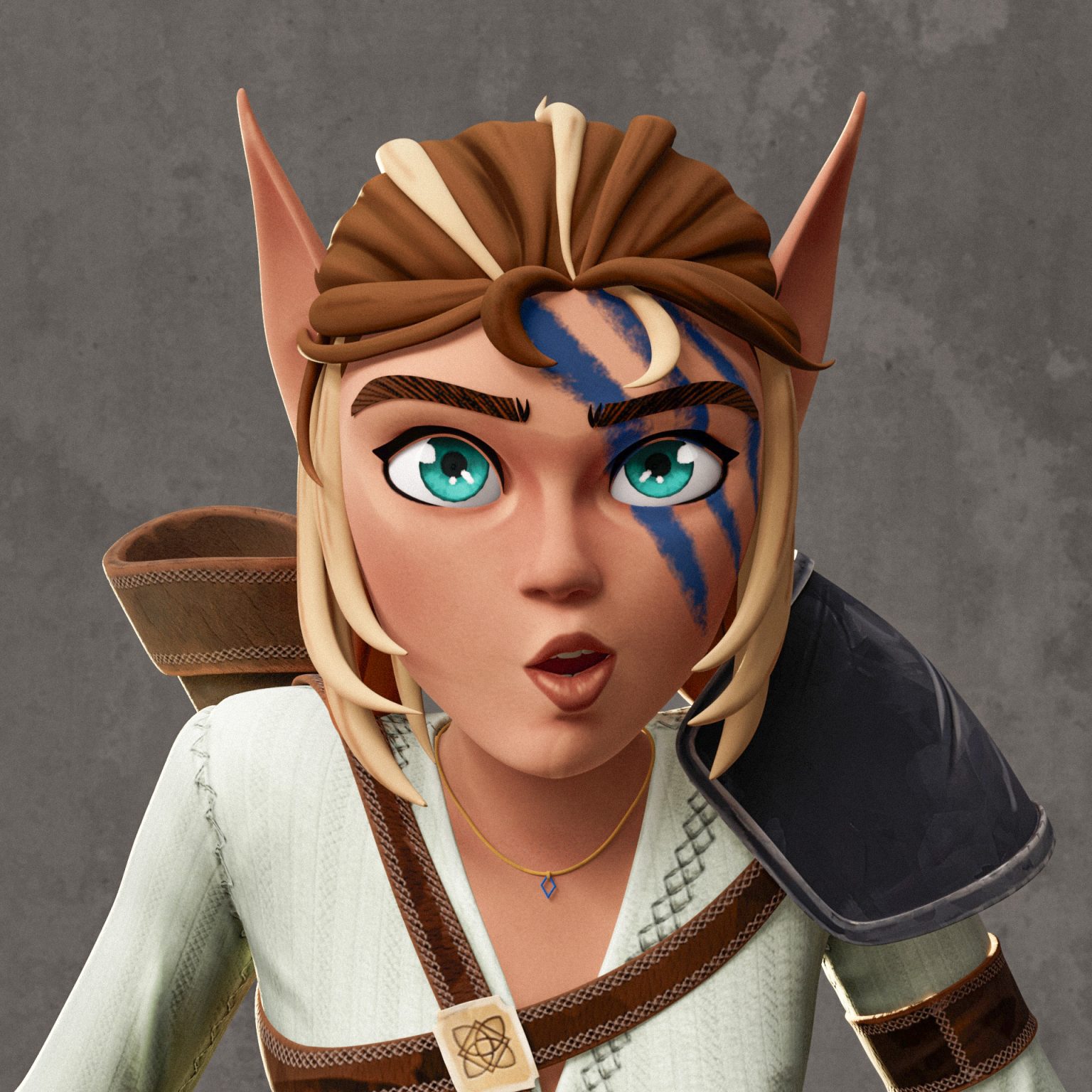 Any Ricter Elf Stylized Elf Archer – Rigged Character - AnimProps