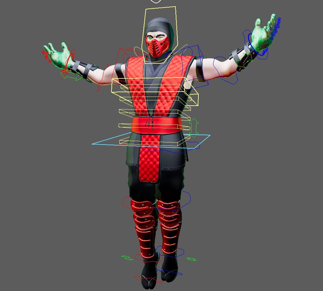 BUNDLE (Mortal Kombat Ninjas, Noob Saibot/Ermac/Smoke) Maya Rigs - Image 29
