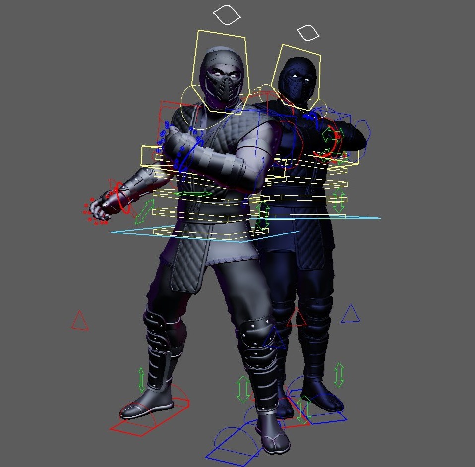 Noob Saibot (Mortal Kombat) Maya Rig
