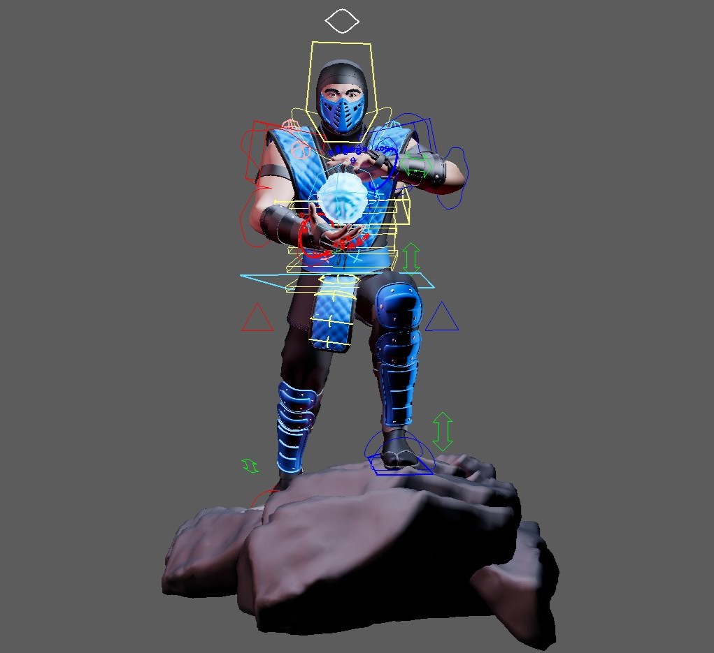 Sub-Zero (Mortal Kombat) Maya Rig - Image 2