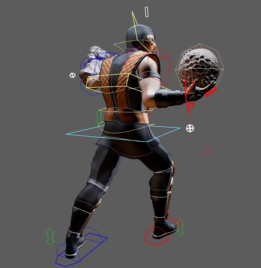 BUNDLE (Mortal Kombat Ninjas, Rain/Tremor/Chameleon) Maya Rigs - Image 20