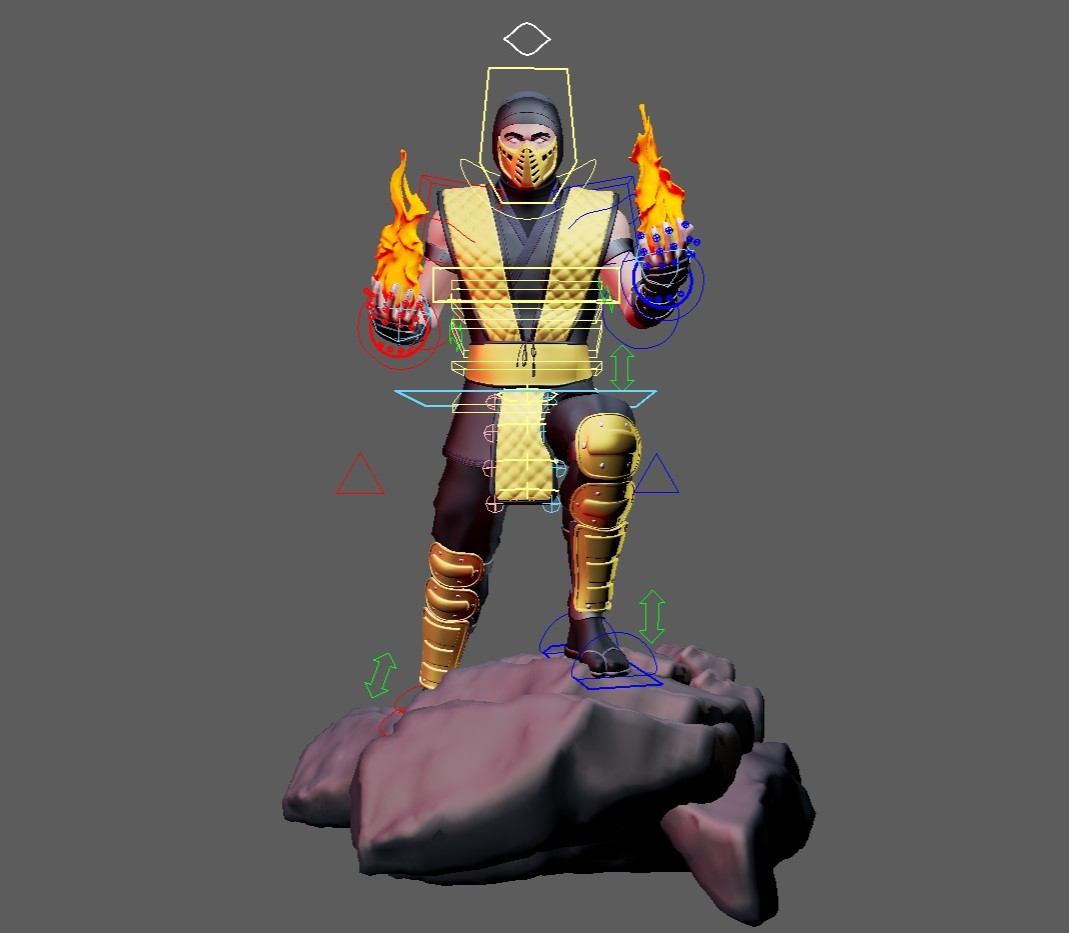 Scorpion (Mortal Kombat) Maya Rig - Image 3