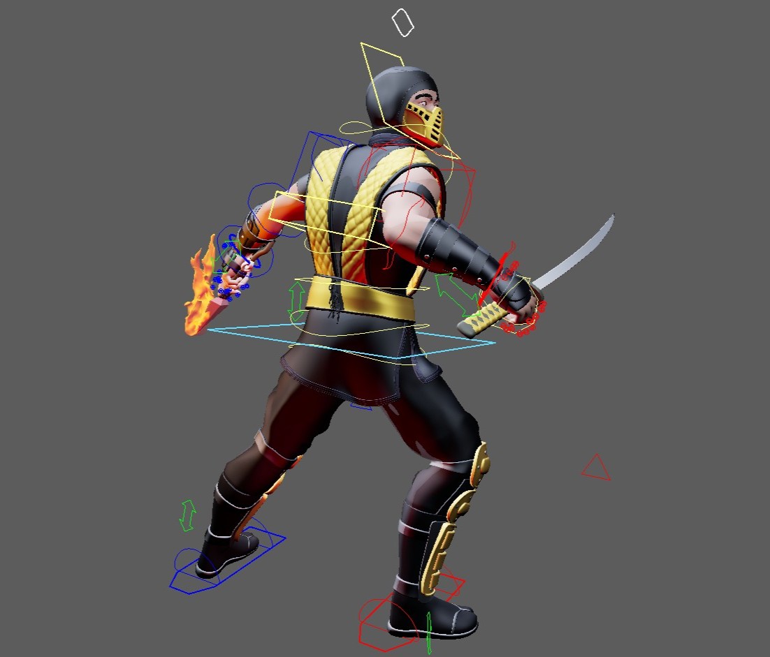 Scorpion (Mortal Kombat) Maya Rig - Image 15
