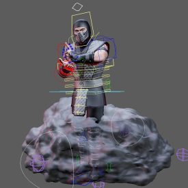 Smoke (Mortal Kombat) Maya Rig