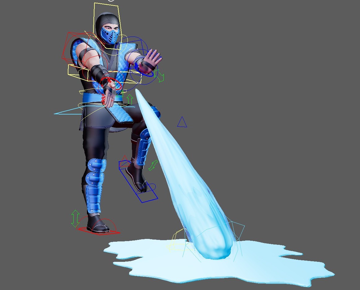 Sub-Zero (Mortal Kombat) Maya Rig - Image 12