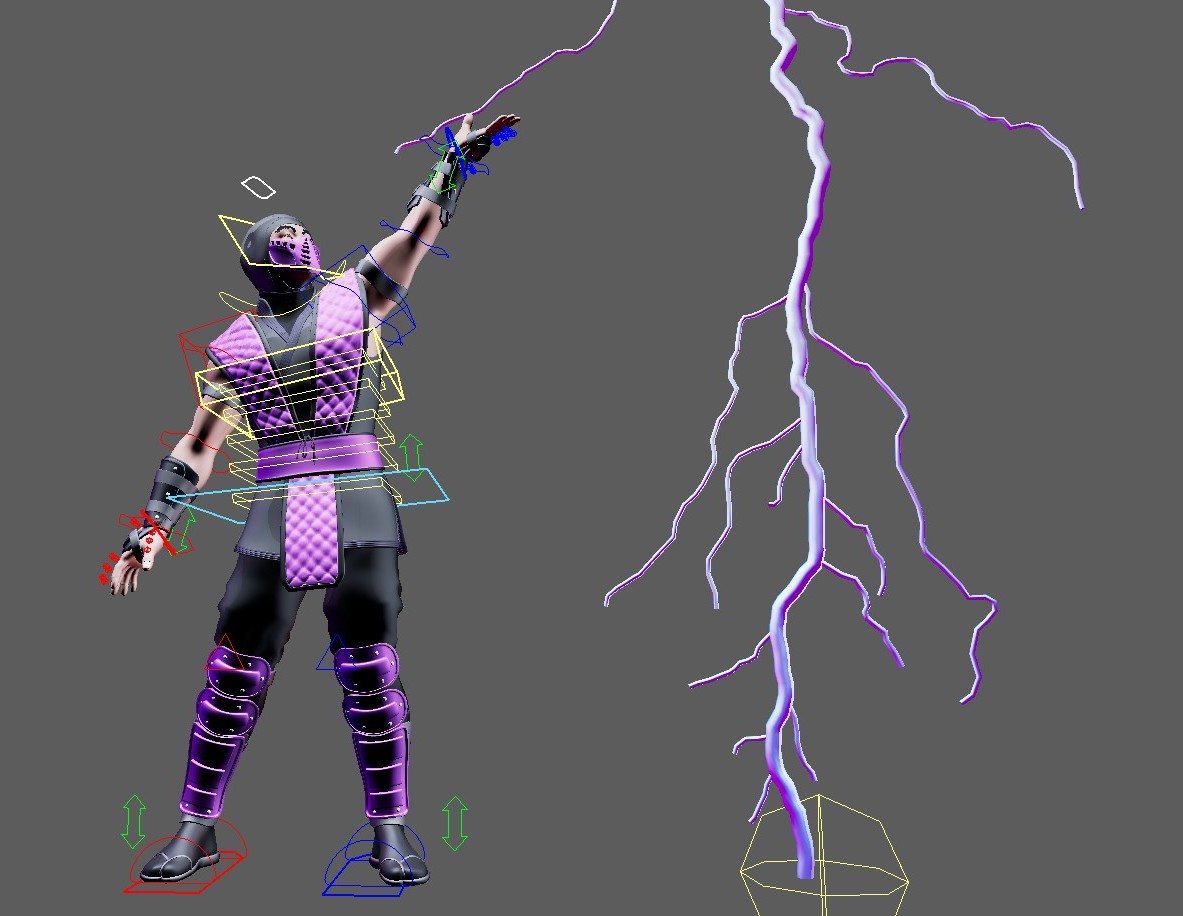 BUNDLE (Mortal Kombat Ninjas, Rain/Tremor/Chameleon) Maya Rigs - Image 29
