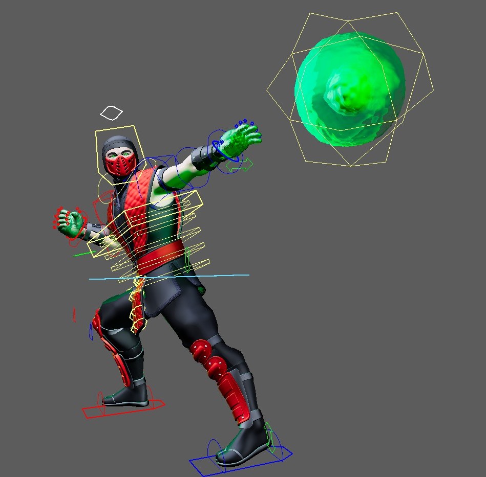 BUNDLE (Mortal Kombat Ninjas, Noob Saibot/Ermac/Smoke) Maya Rigs - Image 25