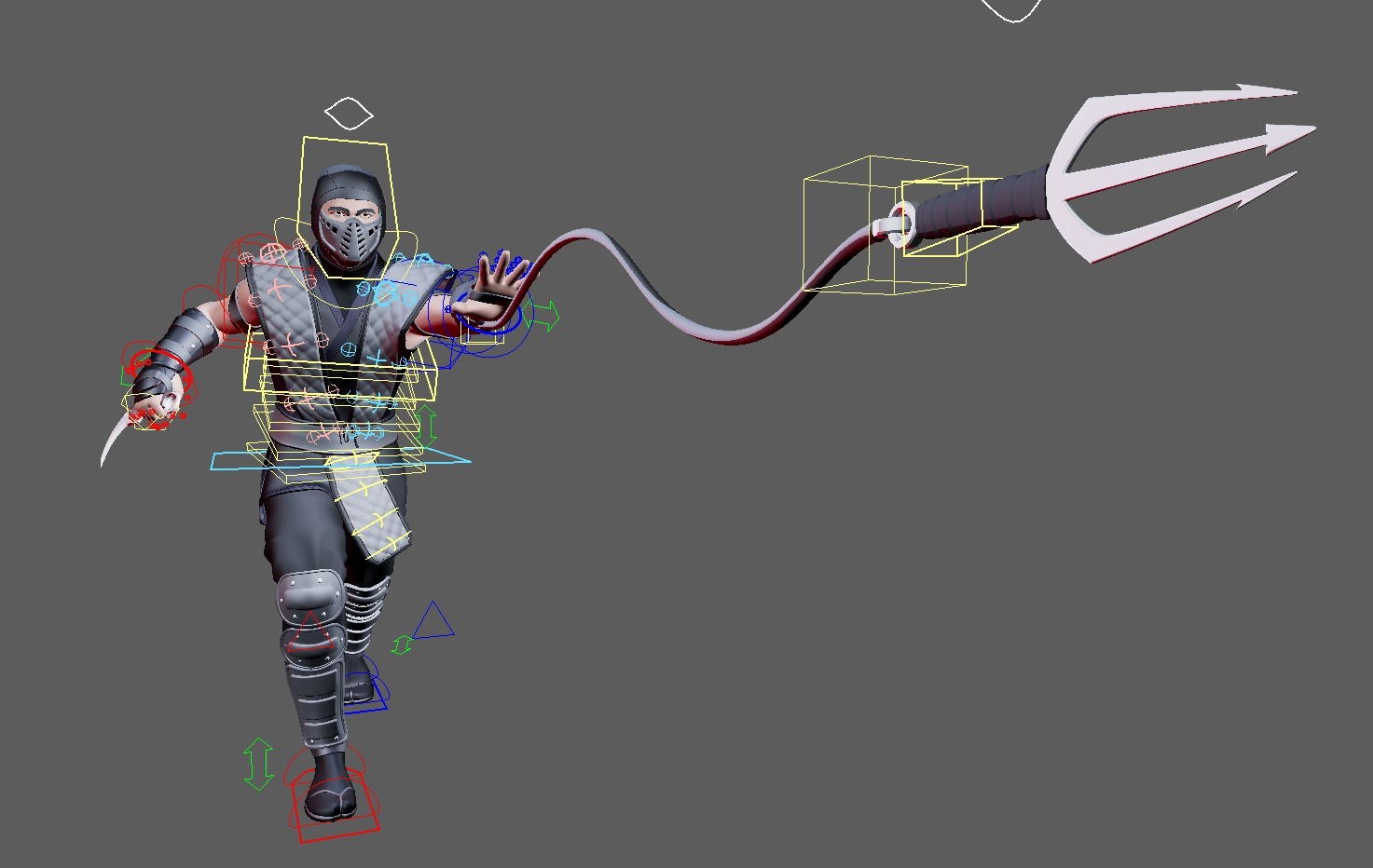 BUNDLE (Mortal Kombat Ninjas, Noob Saibot/Ermac/Smoke) Maya Rigs - Image 5