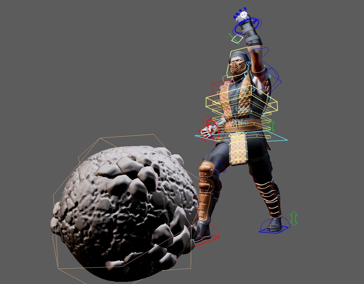 BUNDLE (Mortal Kombat Ninjas, Rain/Tremor/Chameleon) Maya Rigs - Image 15