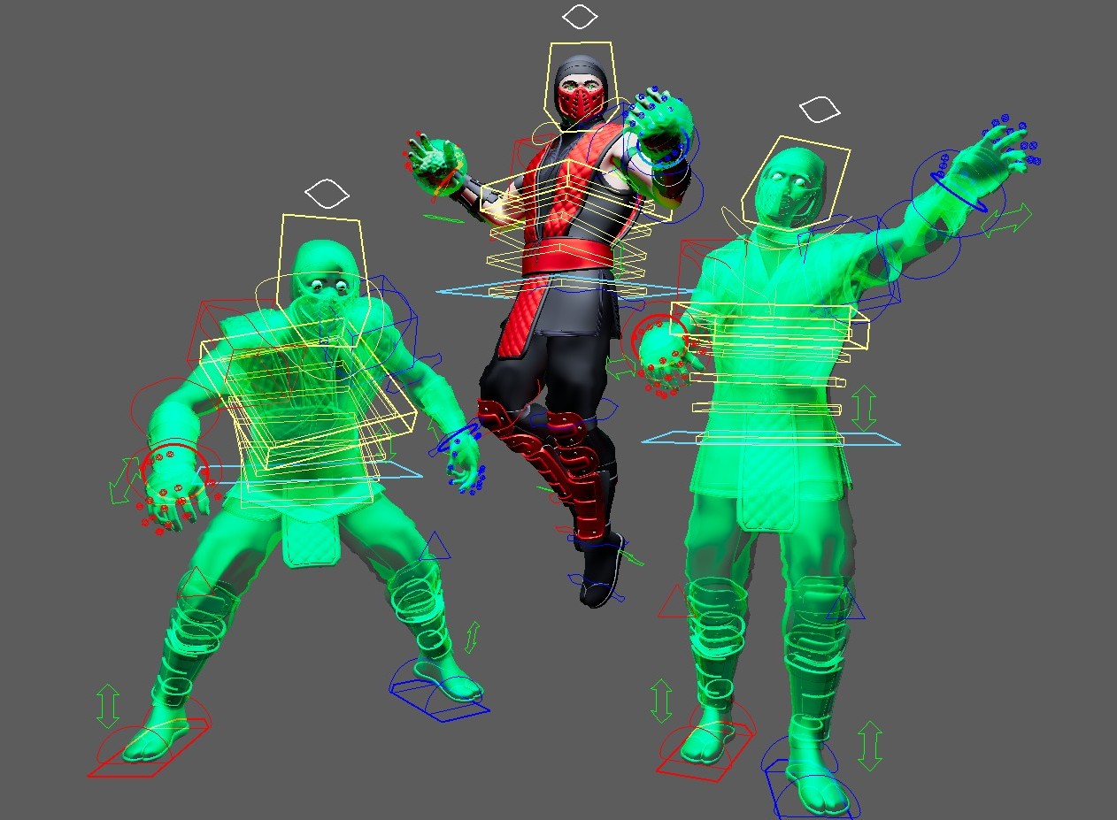 BUNDLE (Mortal Kombat Ninjas, Noob Saibot/Ermac/Smoke) Maya Rigs - Image 24