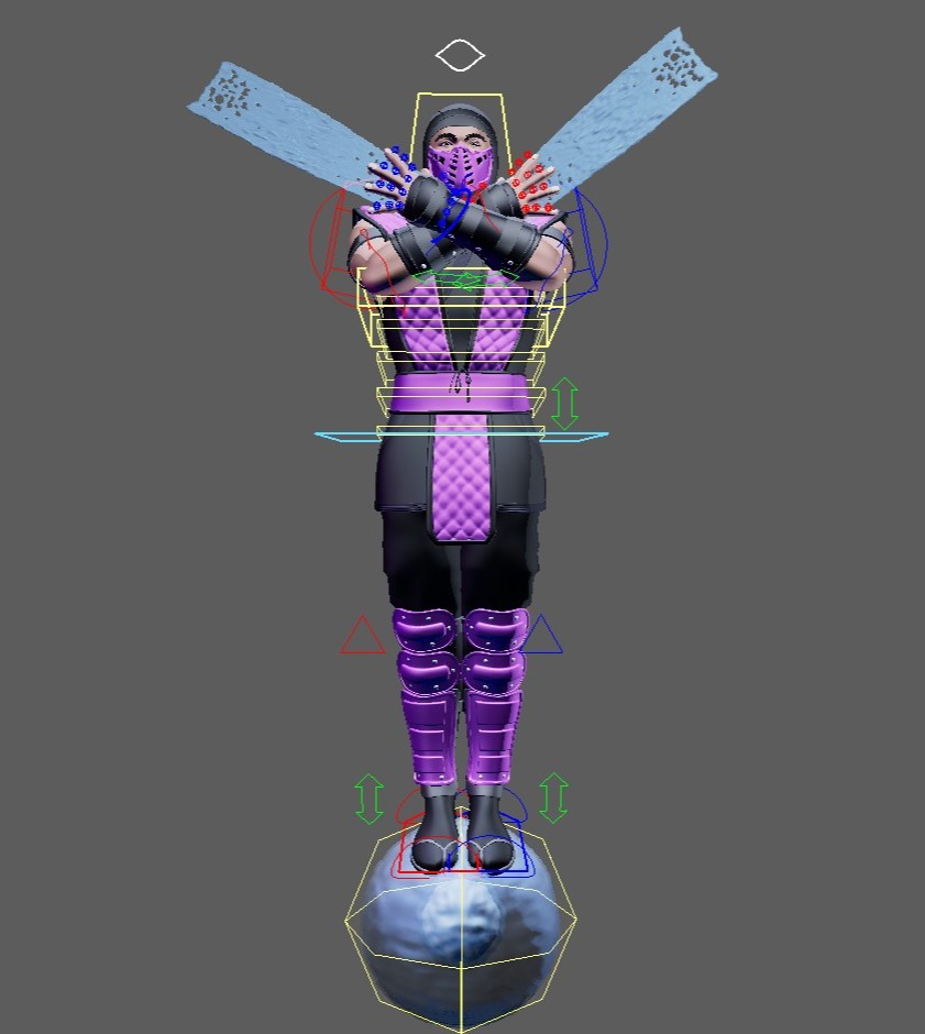 BUNDLE (Mortal Kombat Ninjas, Rain/Tremor/Chameleon) Maya Rigs - Image 26
