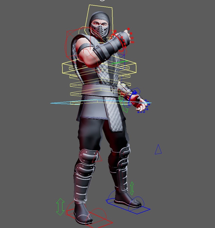 BUNDLE (Mortal Kombat Ninjas, Noob Saibot/Ermac/Smoke) Maya Rigs - Image 3
