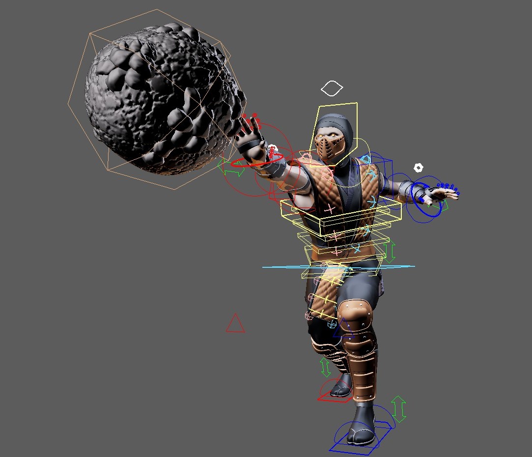 BUNDLE (Mortal Kombat Ninjas, Rain/Tremor/Chameleon) Maya Rigs - Image 13