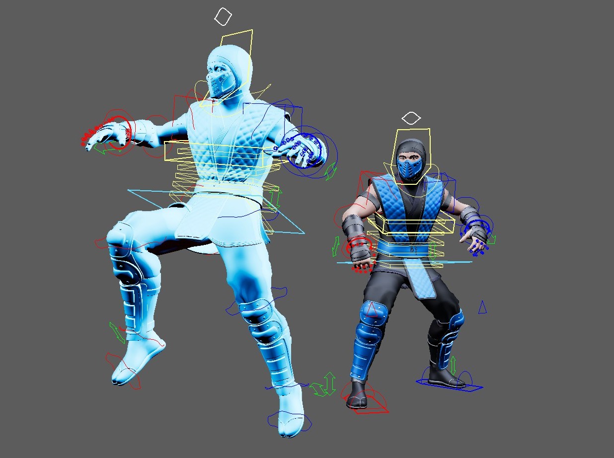 Sub-Zero (Mortal Kombat) Maya Rig - Image 4