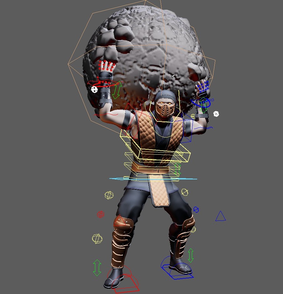BUNDLE (Mortal Kombat Ninjas, Rain/Tremor/Chameleon) Maya Rigs - Image 22