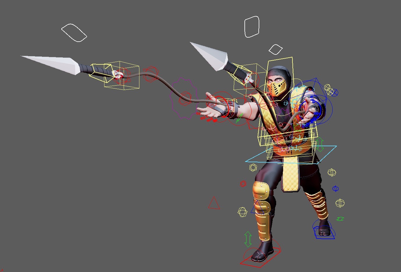 Scorpion (Mortal Kombat) Maya Rig - Image 5