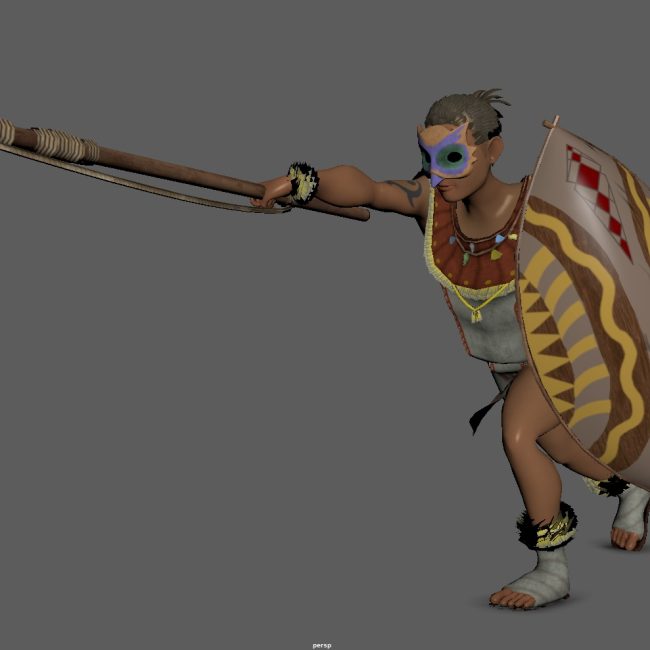 Guard Pose Inimation Swahili Guard(Animated) - AnimProps