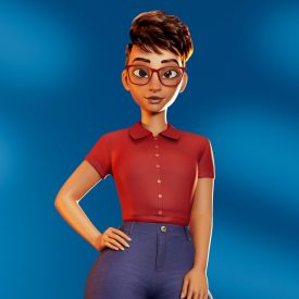 stylized character Tiana