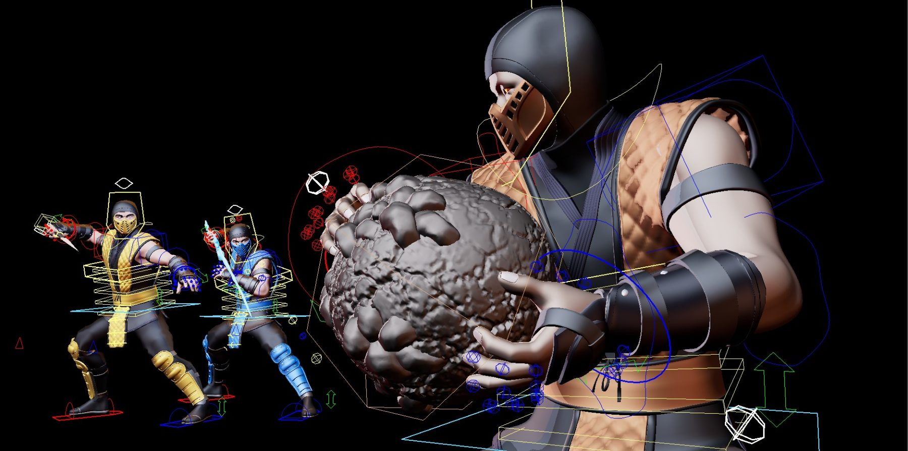 BUNDLE (Mortal Kombat Ninjas) Maya Rigs - Image 16