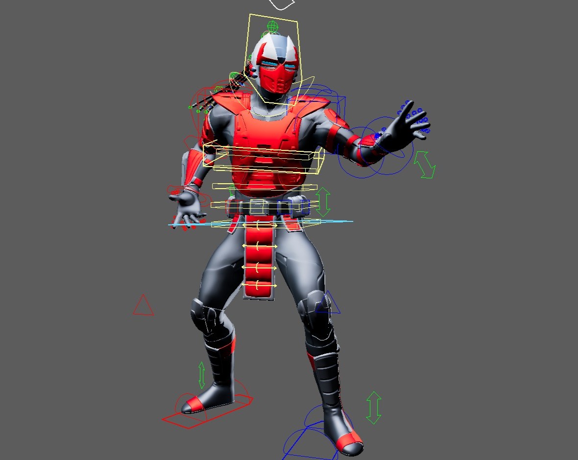 Sektor (Mortal Kombat) Maya Rig