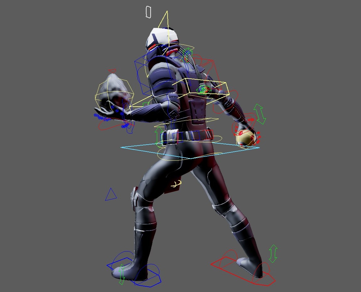 BUNDLE(Mortal Kombat Cyber Ninjas) (Cyrax, Sektor, Cyber Sub-Zero, Cyber Smoke) Maya Rigs - Image 9