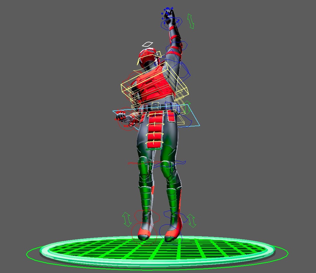 Sektor (Mortal Kombat) Maya Rig - Image 11