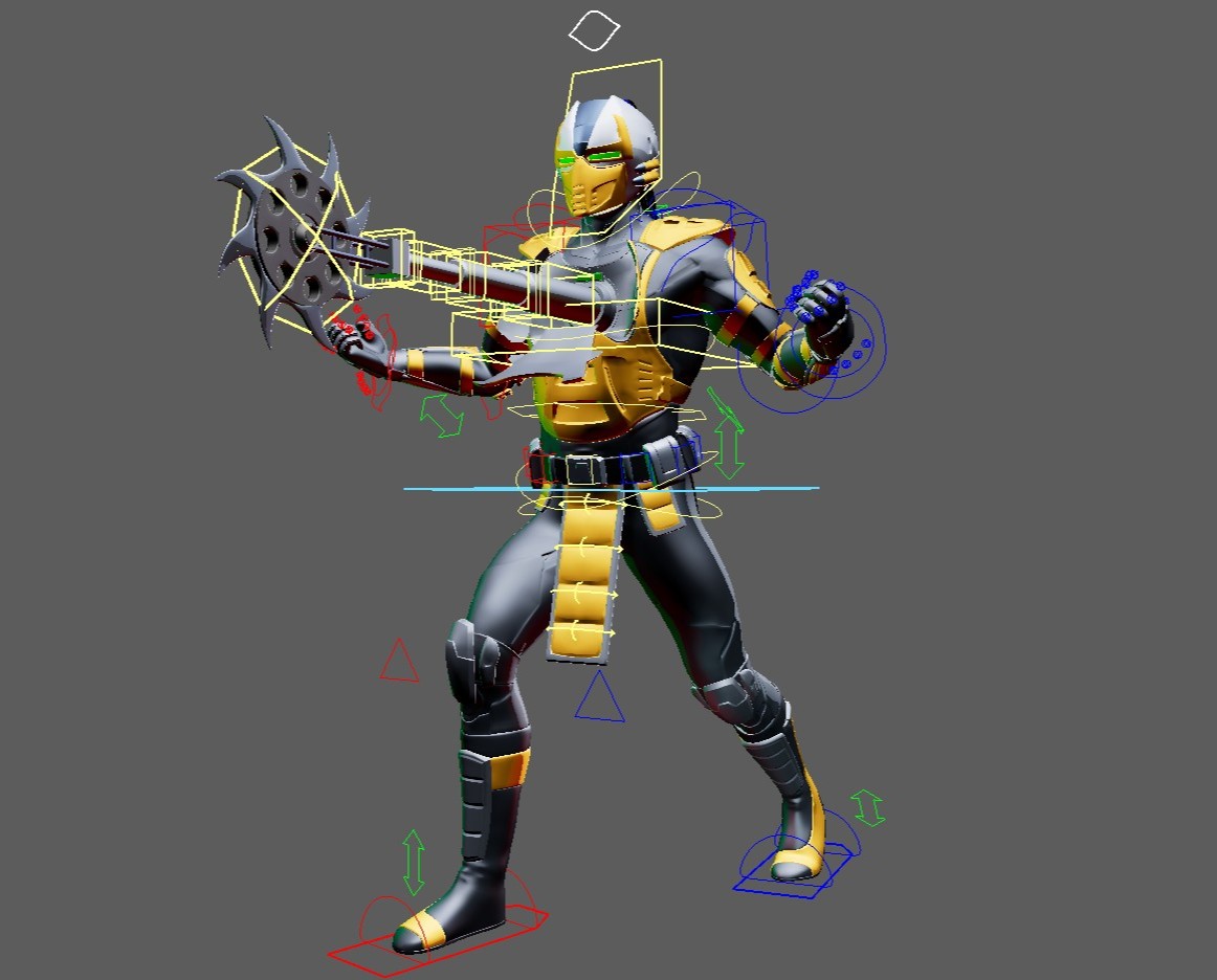 Cyrax (Mortal Kombat) Maya Rig - Image 5