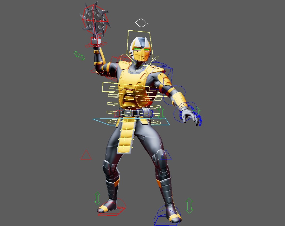 Cyrax (Mortal Kombat) Maya Rig - Image 4