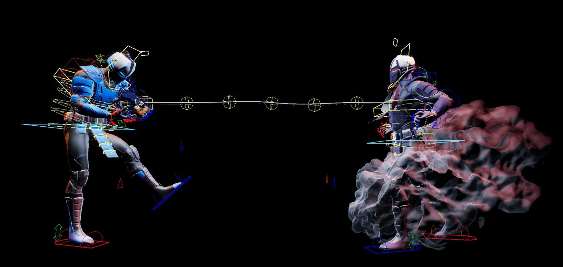 BUNDLE(Mortal Kombat Cyber Ninjas) (Cyrax, Sektor, Cyber Sub-Zero, Cyber Smoke) Maya Rigs - Image 6