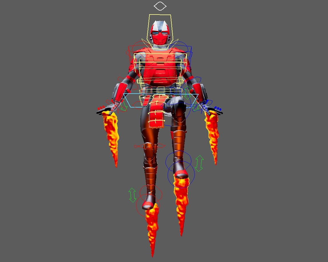 Sektor (Mortal Kombat) Maya Rig - Image 5