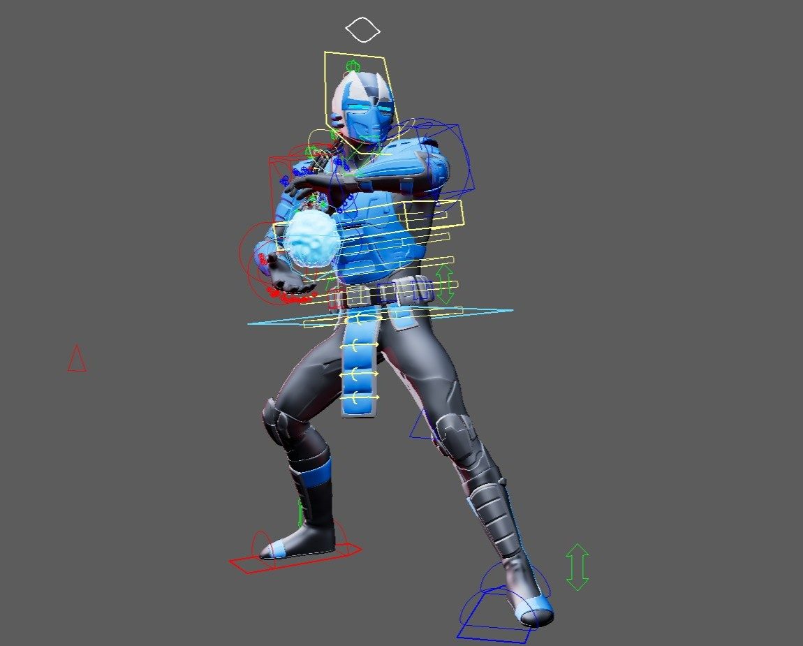 Cyber Sub-Zero (Mortal Kombat) Maya Rig