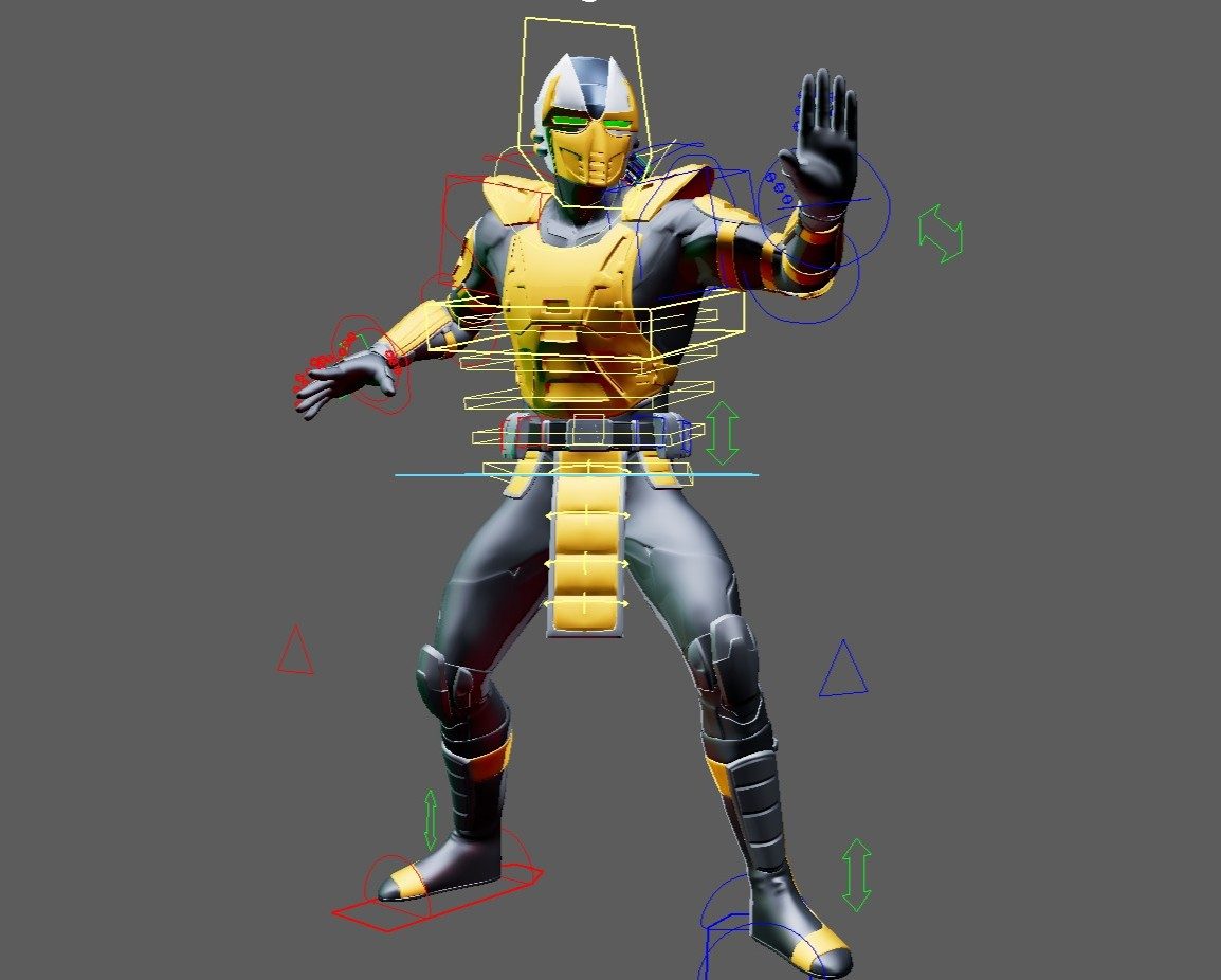 Cyrax (Mortal Kombat) Maya Rig