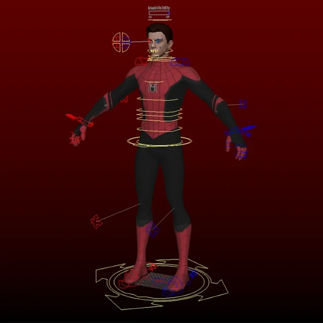 Spice Man Rigs Spiderman & Peter Parker | Maya Rig - AnimProps
