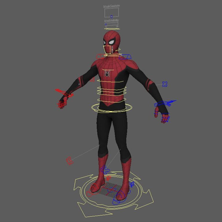Spiderman & Peter Parker | Maya Rig - AnimProps
