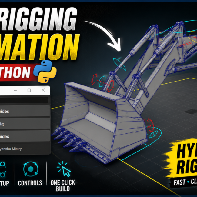 python: python rigging in maya part 1 in hindi | how... Hydraulic Rig Builder in Maya | Python Rigging Automation Tool - AnimProps