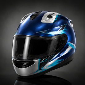 AeroShield RX-7V Full-Face MotorcyAeroShield RX-7V Full-Face Motorcycle Helmet 3D Modelcle Helmet 3D Model