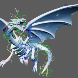 Blue Eyes White Dragon (Yu-Gi-Oh!) (Maya Rig)