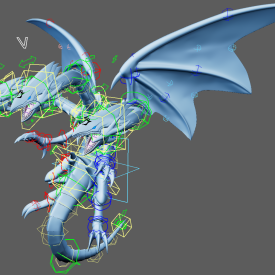 Blue Eyes Ultimate Dragon (Yu-Gi-Oh!) Maya Rig